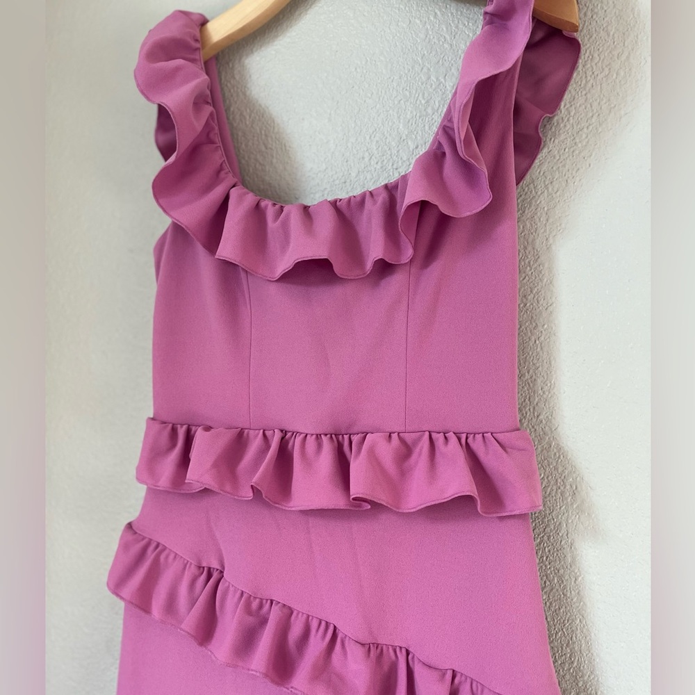 Show Me Your MuMu Greta Dress Pink Lilac Stretch size large - new with tags